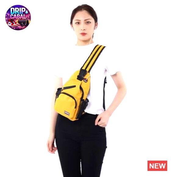 Waterproof Nylon Crossbody Sling Backpack with Adjustable Straps - Picture 2 of 6